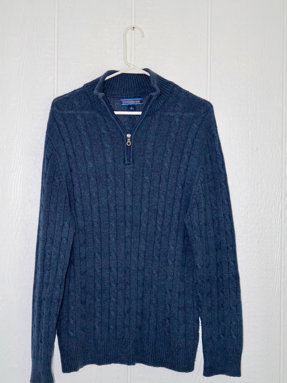 Croft & Barrow Men's 1/4 Zip Cable Knit Sweater